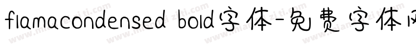 flamacondensed bold字体字体转换